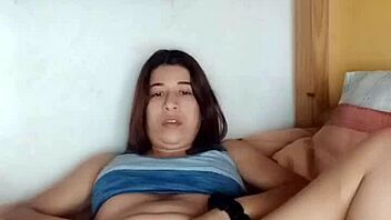 selene spreads cream all over her petite brunette body with natural tits in part 1.