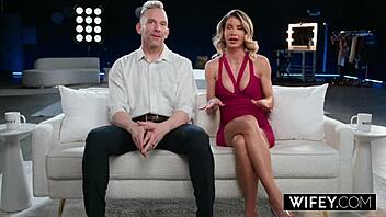 Wow, fit blonde hotwife Cassie Bender takes that BBC deep and gets a creampie while hubby watches!