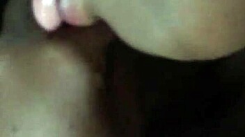 She delivers the best ebony blowjob with intense cock sucking skills