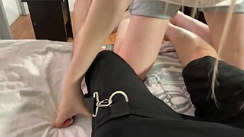 Blonde College Teen Finally Deepthroats Cock In Homemade Blowjob