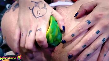 Can you handle pushing that huge 55cm dildo deep into your tight emo pussy, Coyemoo?