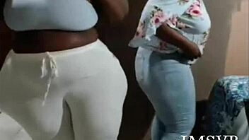 Gigantic BBW ass clapping hard while riding that dildo, feel the shake!