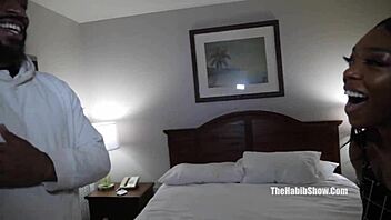 Ever Wonder How Munn Blaxxx Handles Jovan Jordan's Monster Cock In Tight Ebony Pussy Garage Action?