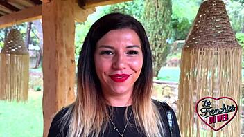 OMG, gwen this sexy french milf with lingerie and natural tits takes it hard in her tight european ass! 😈🍑