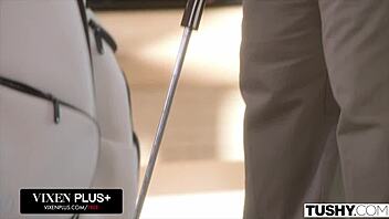 tushy college cutie sawyer cassidy licks balls then gets her tight ass filled up missionary and doggystyle with facial