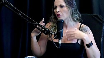 In a steamy outdoor session, Agatha Mama teases in sheer red lingerie during a wild public domination game.