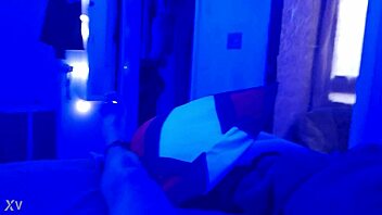 Hey, check out this wild blacklight fetish action!