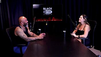 In a steamy outdoor session, Agatha Mama teases in sheer red lingerie during a wild public domination game.