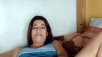 selene spreads cream all over her petite brunette body with natural tits in part 1.