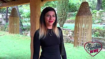 OMG, gwen this sexy french milf with lingerie and natural tits takes it hard in her tight european ass! 😈🍑