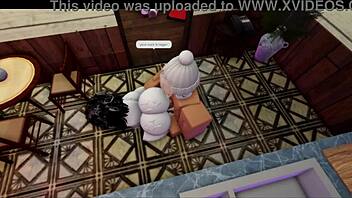 Wife makes meal then takes monster cock in big ass