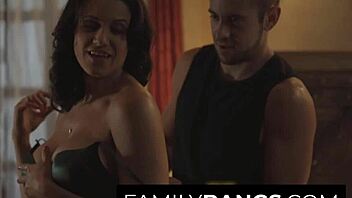 Why is my hot brunette woman changing clothes like that dante cole?