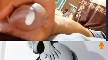 Cum tribute blasting all over that hot milf puttta's shaved pussy