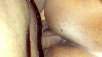 I'm nuttin all over my girlfriend's ass after fuckin her good