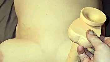 Oh man, check out those thick nipples as she plays with her pussy and cums hard