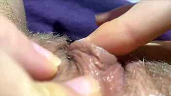 Big clit orgasm closeup