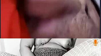 Latina milf enjoys huge cumshot tribute with dildo toy play