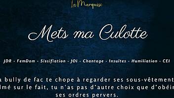 French Femdom Sissification Audio with Jerk Off Instructions