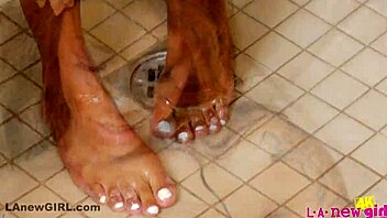 I Adore This Black Tattooed Girl With Big Sexy Tits Showering Sensually In Hd