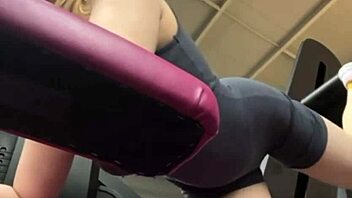 hey check out this busty teen getting anal training and intense pussy fingering in the gym until orgasm