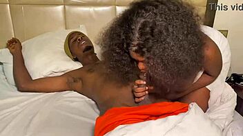 petite friend woke me up with a blowjob and we ended up sharing intimate moments in bed