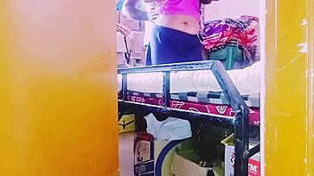 Desi Housewife Roughly Fucked By Store Keeper With Dirty Telugu Talk