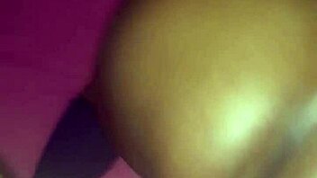 The ebony cougar gets oiled up and takes that big dick deep