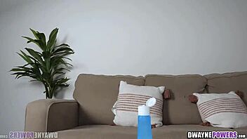 Ebony foot model gets her big booty massaged gently 🍑