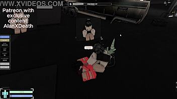 Hey, I found this precious girl and fucked her wild in Roblox Criminality condo.