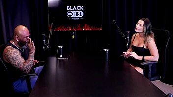 In a steamy outdoor session, Agatha Mama teases in sheer red lingerie during a wild public domination game.