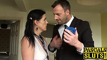 submissive english milf gets rough anal stretching