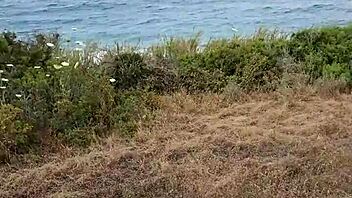 i gave a petite milf an outdoor blowjob during my homemade trip to cyprus