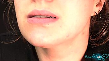 brunette milf in glasses gives whispered dirty talk instructions for jerk off session