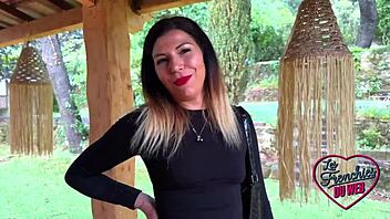 OMG, gwen this sexy french milf with lingerie and natural tits takes it hard in her tight european ass! 😈🍑