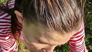 Do you wanna fuck my wet slobbery mouth outdoors on this hot summer day?