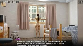 What Happens When Hot Brunette Spends Night?