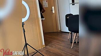 pegging the maid alone in the apartment