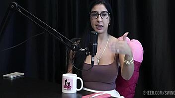 Bold Sexy Blonde in See-Through Lingerie Dominates Outdoor Casting with Big Ass