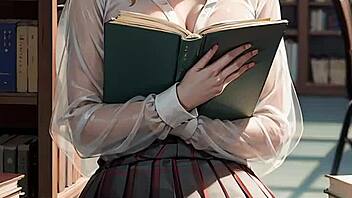 Hey blonde librarian, why are you flashing that upskirt pussy outdoors?