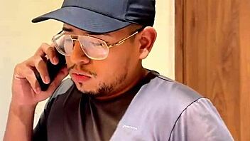 Guy catches milf cheating and joins in for a hot cum-filled threesome romp.