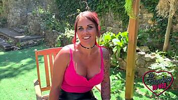 hey ava with her enormous tits gets filled up just right in lingerie