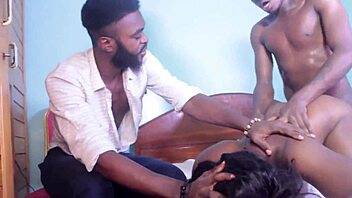 Black MODEL delivers HARDCORE deepthroat before riding big white COCK reverse cowgirl in sauna