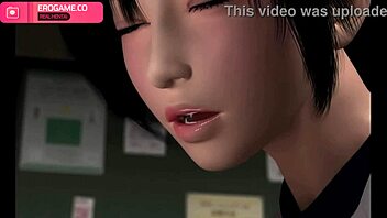 subtle asian cutie in sporty gear teases with feet hands and mouth to explosive finish