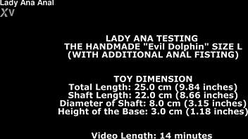 i feel so intense testing dolphin toy in my ass with fisting pleasure
