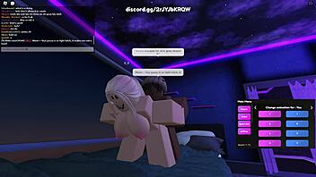 Rubia sale en la séptima animación Roblox caliente