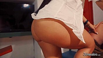 Athletic Big Tits Latina Teacher Spanks And Fucks Muscular Student With Hardcore Blowjob Domination And Pussy Teasing