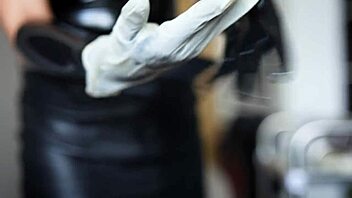 Blindfolded Hairy Pussy Babe ENDURES Device Bondage And Rough Fucking