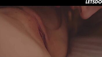 Stunning amateur blonde and brunette enjoy intimate time in dorm room