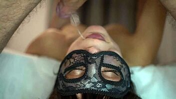 she let him face-fuck her roughly in the garage, then they switched to 69 for a quick orgasmic finish with creampie