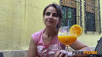 lina enjoys a good casting for an amateur young dude with outdoor riding and double penetration fun